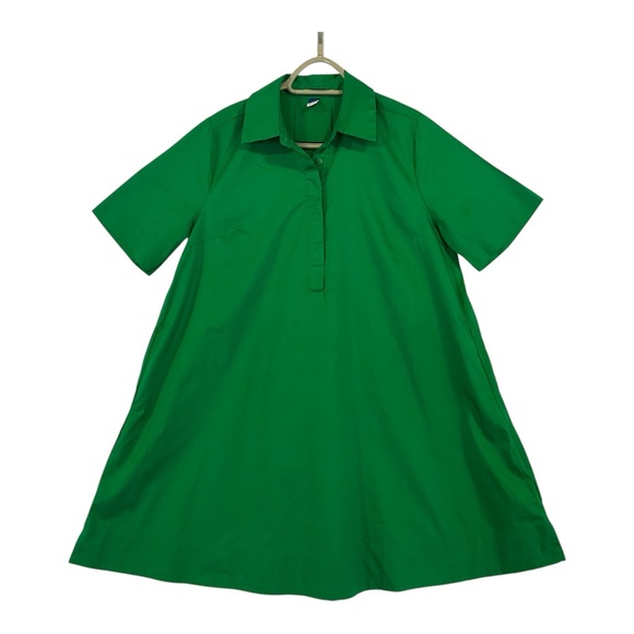 Old Navy Dresses & Skirts - Old Navy Swing Shift Emerald Green Dress With Pockets Size Small